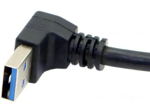 Alt view image 2 of 7 - USB 3.1 USB-C Up & Down Angled to 90 Degree Down Angled A Male Data Cable for Tablet & Phone