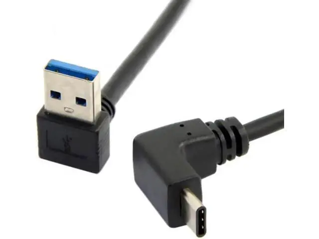 Alt view image 3 of 7 - USB 3.1 USB-C Up & Down Angled to 90 Degree Down Angled A Male Data Cable for Tablet & Phone