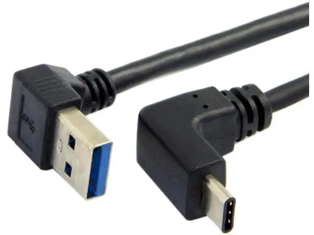 Alt view image 5 of 7 - USB 3.1 USB-C Up & Down Angled to 90 Degree Down Angled A Male Data Cable for Tablet & Phone