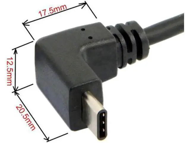 Alt view image 6 of 7 - USB 3.1 USB-C Up & Down Angled to 90 Degree Down Angled A Male Data Cable for Tablet & Phone