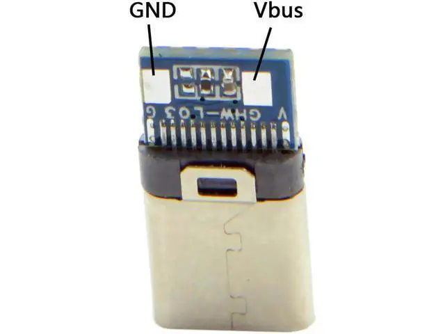 Alt view image 4 of 6 - DIY 24pin USB 3.1 Type C USB-C Male Plug Connector SMT type with 3.5mm SR and Housing Cover UC-350-WH