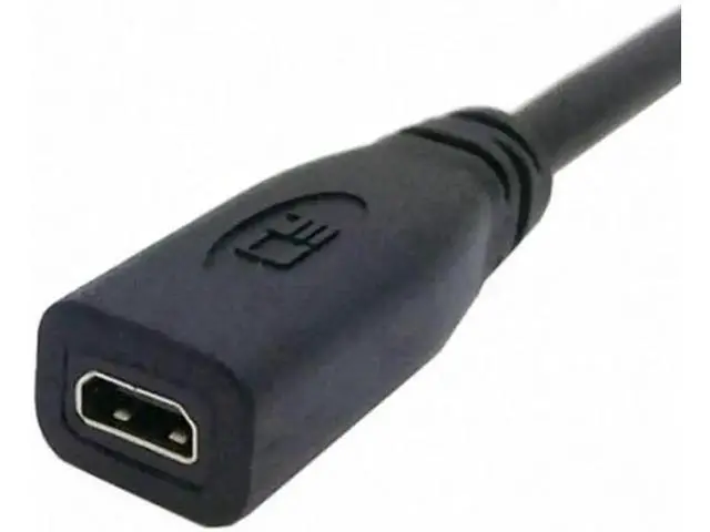 Alt view image 3 of 7 - 20cm Micro HDMI socket Female to HDMI Male adapter Cable for Tablet & Cell Phone