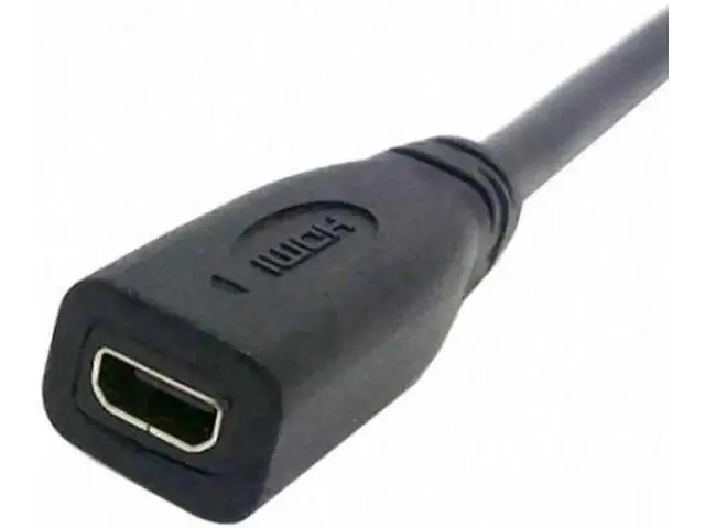 Alt view image 4 of 7 - 20cm Micro HDMI socket Female to HDMI Male adapter Cable for Tablet & Cell Phone