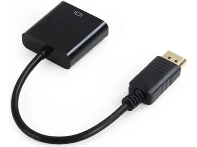 Alt view image 7 of 7 - DP-006 20cm DP DisplayPort to HDMI Video Audio Converter Cable Black