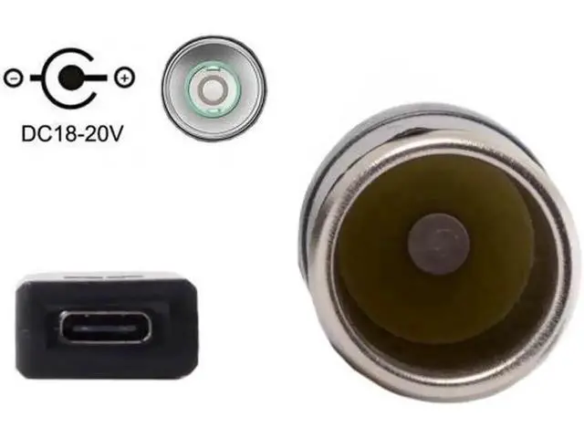 Alt view image 5 of 7 - USB 3.1 Type C USB-C to Car Receptacle Charger Cable 20V 100W Auto Interior Accessories
