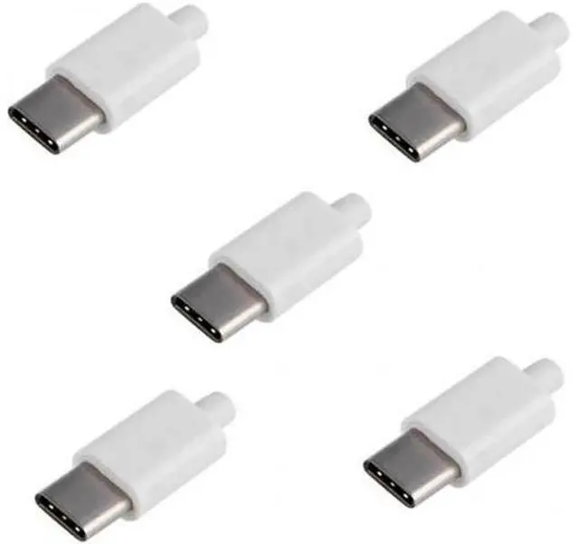 Alt view image 2 of 6 - DIY 24pin USB 3.1 Type C USB-C Male Plug Connector SMT type with 3.5mm SR and Housing Cover UC-350-WH
