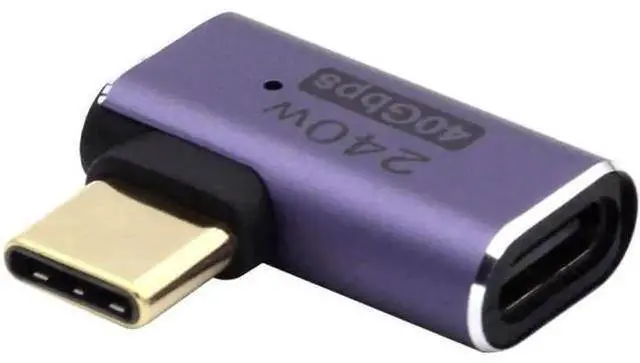 Main image of USB4 Type C Male to Female 240W Power 40Gbps Data 8K Video Adapter Left Right Angled for NS Phone Laptop