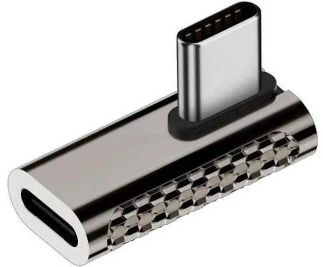 Main image of 20Gbps USB4 Type C Male to Female Low Profile Right Angled 100W Power Data 8K Video Adapter for Laptop Phone