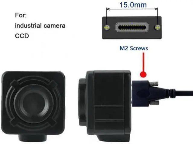 Alt view image 4 of 7 - USB 3.1 Type-C Dual M2 Screws Locking to Locking USB-C 10Gbps Data Cable Panel Mount Type 4feet