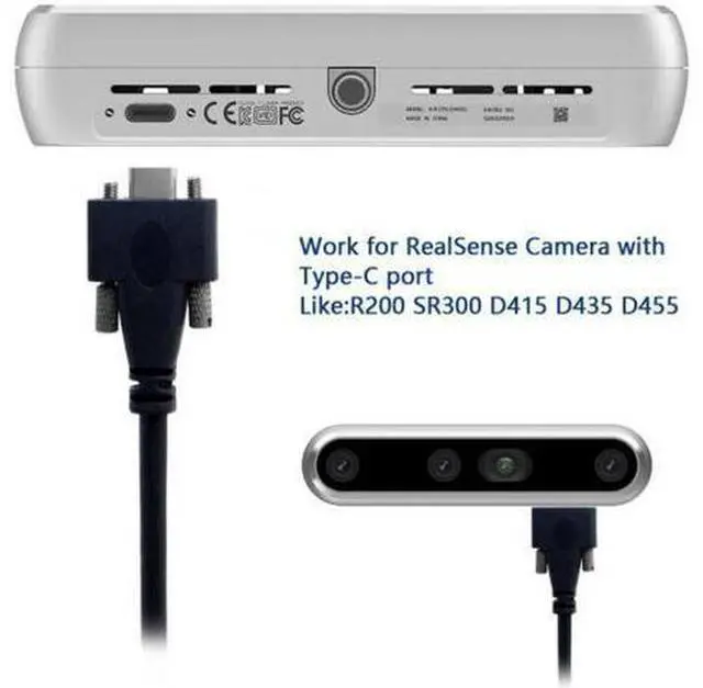 Main image of USB 3.1 Type-C Dual M2 Screws Locking to Locking USB-C 10Gbps Data Cable Panel Mount Type 10feet