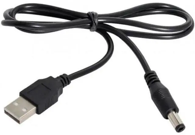 Alt view image 6 of 6 - USB 2.0 A Type Male to 5.5 x 2.5mm DC 5V Power Plug Barrel Connector Charge Cable 100cm
