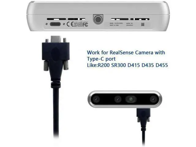 Alt view image 2 of 7 - USB 3.1 Type-C Dual M2 Screws Locking to Locking USB-C 10Gbps Data Cable Panel Mount Type 4feet