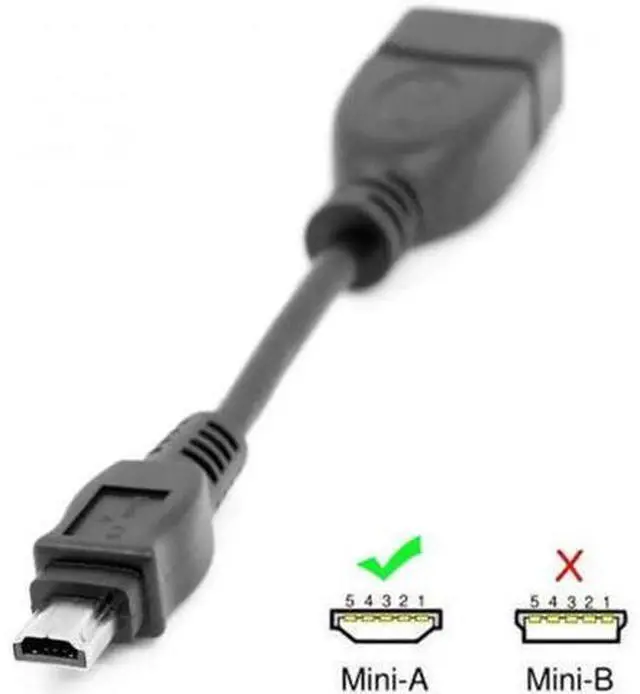 Alt view image 4 of 6 - U2-007 VMC-UAM1 USB 2.0 OTG Cable Mini A Type Male to USB Female Host for Sony HandycamPDAPhone