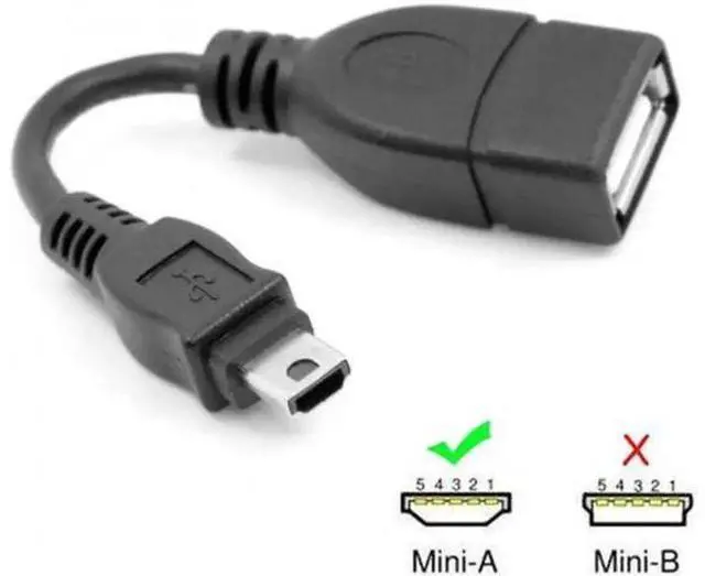 Alt view image 6 of 6 - U2-007 VMC-UAM1 USB 2.0 OTG Cable Mini A Type Male to USB Female Host for Sony HandycamPDAPhone