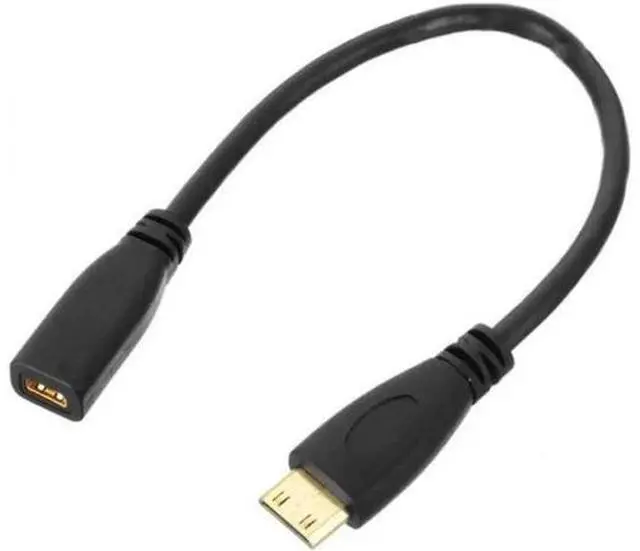 Main image of Type D Micro HDMI v1.4 Socket Female to Type C Mini HDMI Male Convertor Adapter Cable 20cm