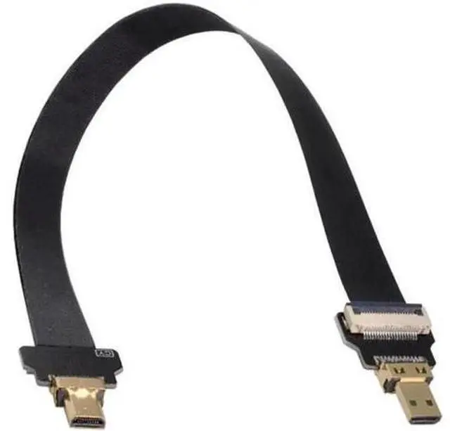 Alt view image 2 of 7 - Micro HDMI Male to Micro HDMI Male Extension FPC Flat Cable 1080P for FPV HDTV Multicopter Aerial Photography