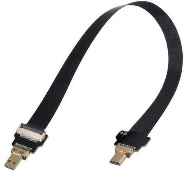 Alt view image 7 of 7 - Micro HDMI Male to Micro HDMI Male Extension FPC Flat Cable 1080P for FPV HDTV Multicopter Aerial Photography