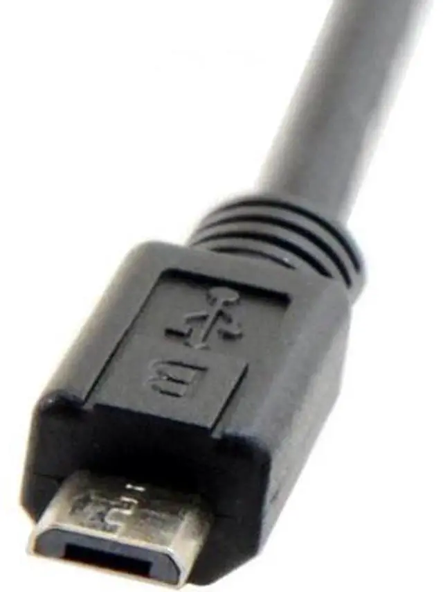 Alt view image 4 of 7 - U2-097-0.5M Micro USB 5Pin Male to Female Extension Panel Mount Type Cable with Screws 50cm