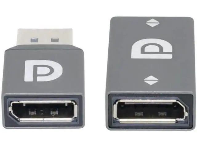 Alt view image 4 of 7 - DP-034 2pcs/set DisplayPort 1.2 4K 60hz to DP Extension Adapter Male Female Ultra-HD UHD for Video PC Laptop TV