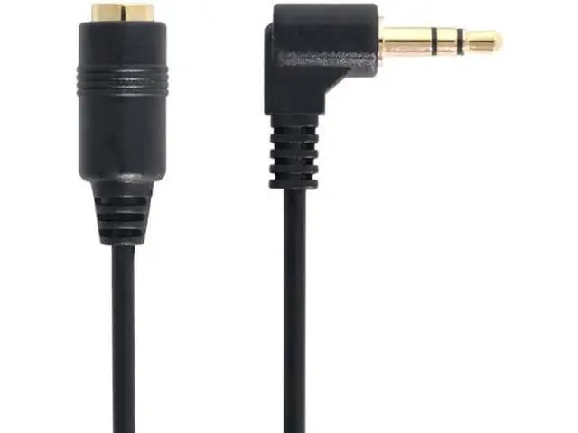 Alt view image 3 of 5 - 1Set 3/4 Poles Audio Stereo 90 Degree Right Angled 3.5mm Male to Female Extension Cable