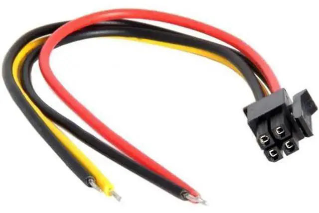 Alt view image 2 of 6 - ATX Molex Micro Fit Pitch 3.0mm 4Pin Male to Open Wire Power Adapter Cable 15cm 20AWG UL1007