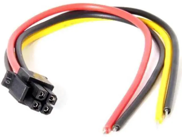 Main image of ATX Molex Micro Fit Pitch 3.0mm 4Pin Male to Open Wire Power Adapter Cable 15cm 20AWG UL1007