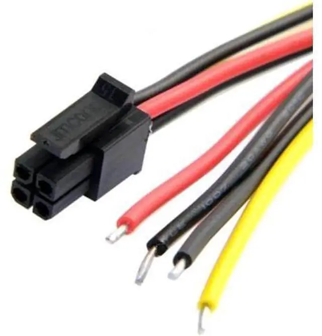 Alt view image 4 of 6 - ATX Molex Micro Fit Pitch 3.0mm 4Pin Male to Open Wire Power Adapter Cable 15cm 20AWG UL1007