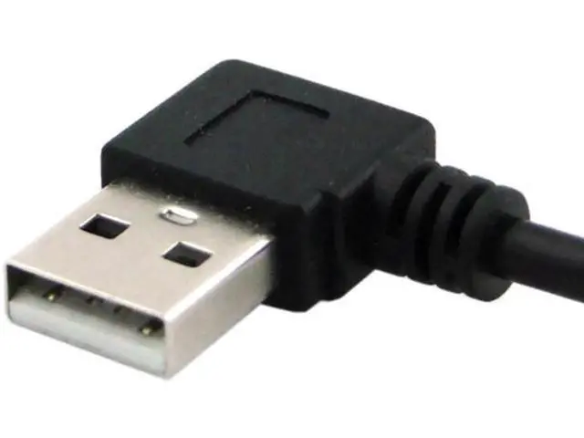 Alt view image 2 of 4 - 90D Left Angled type USB 2.0 A Male to USB Female M/F extension cable 20cm U2-002-LE-0.2M