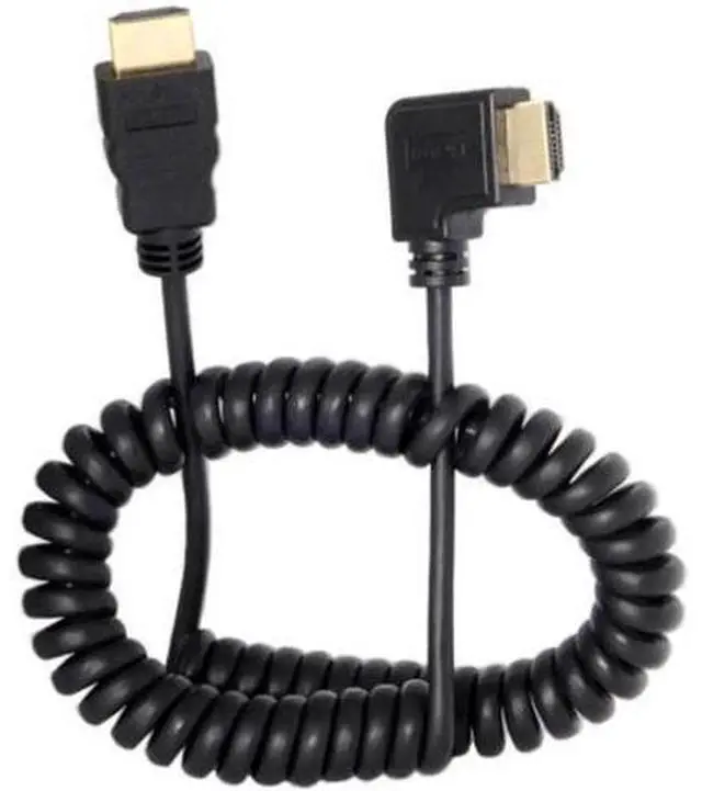 Alt view image 2 of 7 - HD-111-RI 90 Degree Right Angled HDMI to HDMI Stretch Extension 4K@60hz Cable for HDTV DVB DVD PC 1.2m