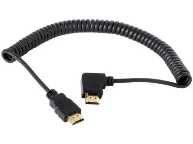Alt view image 3 of 7 - HD-111-RI 90 Degree Right Angled HDMI to HDMI Stretch Extension 4K@60hz Cable for HDTV DVB DVD PC 1.2m