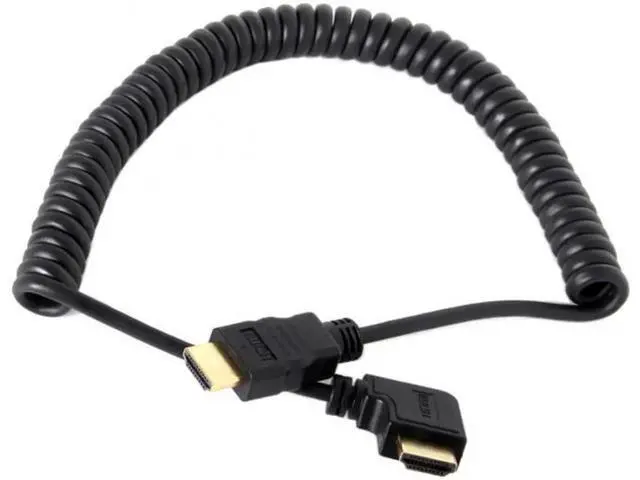 Alt view image 5 of 7 - HD-111-RI 90 Degree Right Angled HDMI to HDMI Stretch Extension 4K@60hz Cable for HDTV DVB DVD PC 1.2m