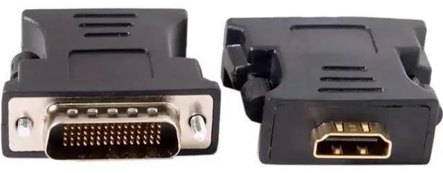 Alt view image 6 of 7 - DMS-59pin Male to HDMI 1080P Female Extension Adapter for PC Graphics Card