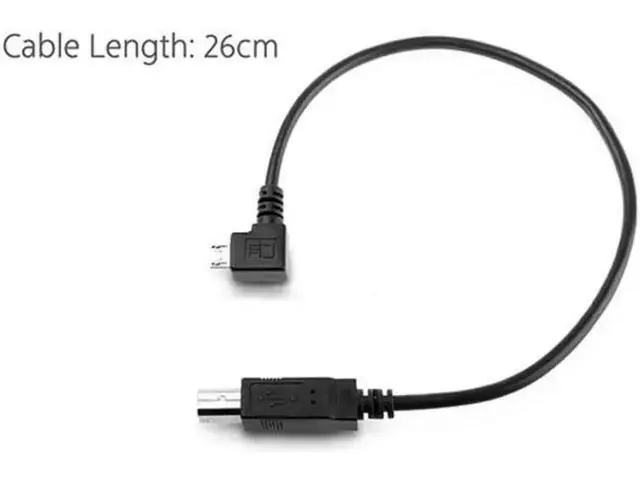 Alt view image 4 of 7 - U2-103-RI 30cm Right Angled 90 Degree Micro USB OTG to Standard B Type Printer Scanner Hard Disk Cable