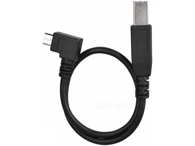 Alt view image 6 of 7 - U2-103-RI 30cm Right Angled 90 Degree Micro USB OTG to Standard B Type Printer Scanner Hard Disk Cable