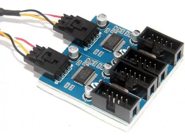 Alt view image 3 of 7 - 9pin USB 2.0 Header 1 to 2 / 4 Female Extension Cable HUB Connector Adapter Port Multilier U2-004