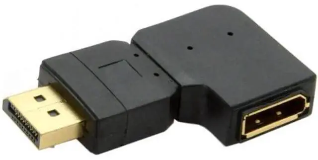Main image of Right Angled 90 Degree DisplayPort Male to Female Extension Adapter Standard DP 4K