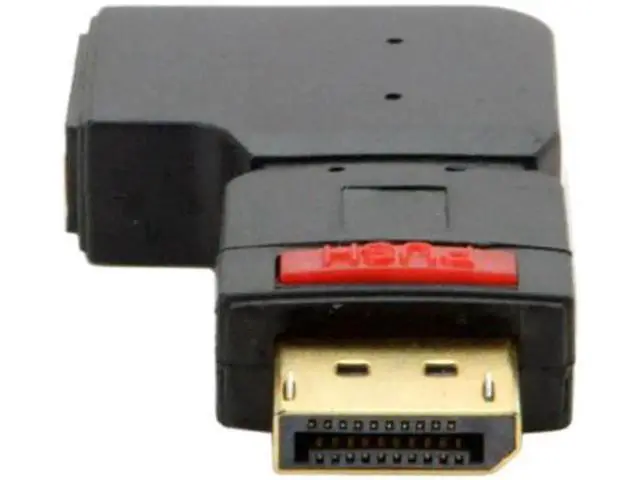 Alt view image 3 of 7 - Right Angled 90 Degree DisplayPort Male to Female Extension Adapter Standard DP 4K