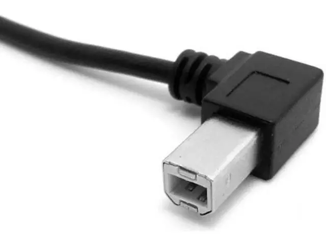Alt view image 3 of 7 - Left Angled USB 2.0 A Male to B Male Angled 90 Degree Printer Cable 50cm 100cm 3.3"feet