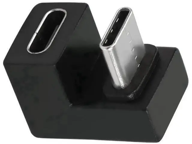 Alt view image 4 of 6 - JVFYI USB C U-Shape Adapter 180 Degree USB 3.1 Type C Male to Female U-Shape Charging Connector Adapter 4K60Hz 10Gbps for Laptop,Tablet,USB-C Phone