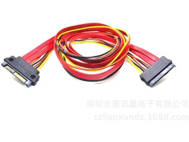 Alt view image 5 of 6 - SAS29P Male to Female Extension Cable ServerPowerData CableComputer Data Cable 8482 Extension Cable 0.5M