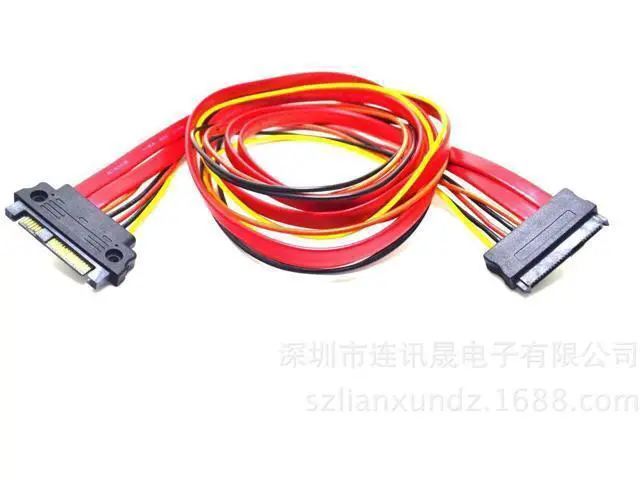Alt view image 2 of 6 - SAS29P Male to Female Extension Cable ServerPowerData CableComputer Data Cable 8482 Extension Cable 0.5M