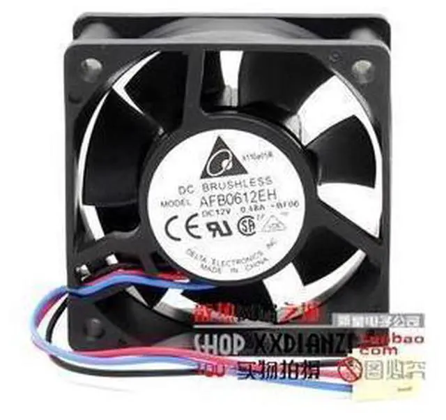 Main image of AFB0612EH-F00 AFB0612EH-R00 2wire 3wire 4wire FG RD TACH Alarm pwm cooling fan 6025 12v 0.48a 60*60*25MM