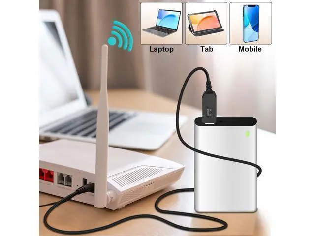 Alt view image 2 of 7 - USB Voltage Step Up Converter - DC 5V to 12V 3ft Cable with DC Jack 5.5 x 2.5mm or 5.5 x 2.1mm