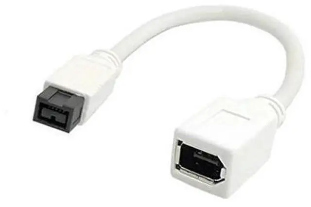 Main image of FOR The White IEEE 1394 6PIN Female to 1394b 9PIN male Firewire 400 TO 800 Cable 10cm