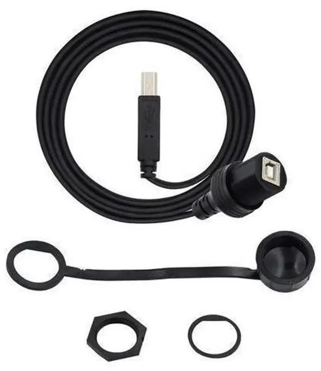 Main image of FOR 1m Waterproof Dustproof 480Mbps USB2.0 Standard B Type Male to Female Extension Data Power Cable Car Panel Mount Design