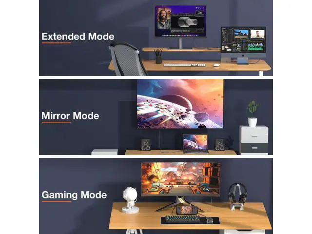 Alt view image 4 of 7 - USB C to Displayport 1.4 Cable Support 8K@60Hz, 4K@144Hz, 32.4Gbps Type C to DP Cord Compatible Thunderbolt 4/3 & USB4 for iPad, MacBook Pro M1 M2/Air, Surface, iMac, XPS and More (3.3FT)
