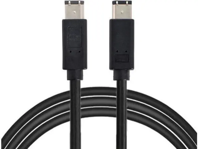 Alt view image 5 of 7 - FireWire IEEE 1394 6 Pin to 6Pin FireWire 400 to 400 6-6 ilink Cable 1.8m Black