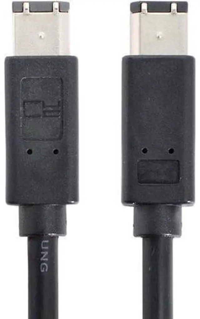 Alt view image 6 of 7 - FireWire IEEE 1394 6 Pin to 6Pin FireWire 400 to 400 6-6 ilink Cable 1.8m Black