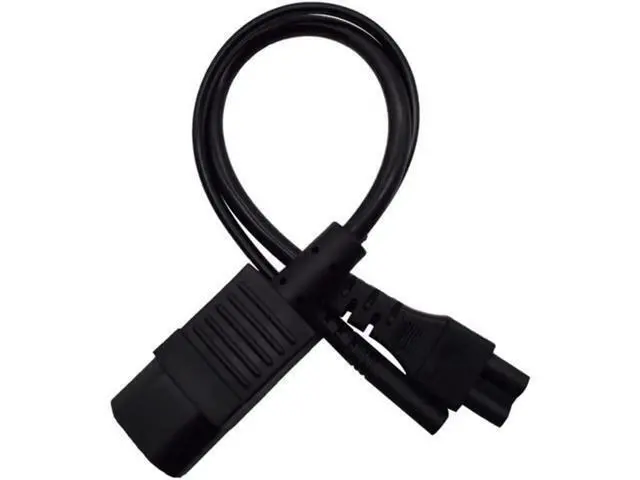 Alt view image 3 of 5 - 1FT C14 Male PDU Style Computer Power Extension Cable Y Splitter Power Plug Cord (C14 to C5+C7)