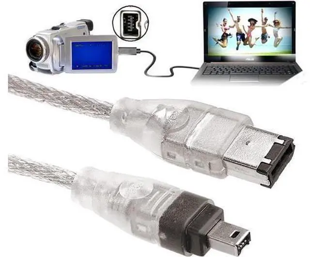Alt view image 2 of 7 - Firewire 400 IEEE 1394 6Pin to 4 Pin iLink Cable for Camera Camcorder